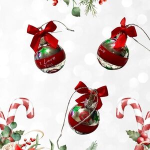 Ganz Co. Christmas Ornament Ball Ganz Joyous Noel “I Love You”